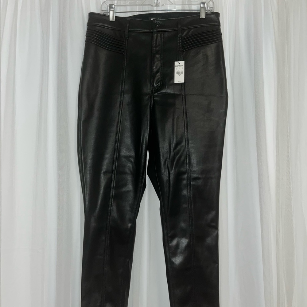NWT Express Skinny Leather Jeggings